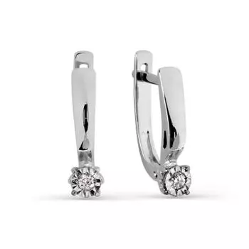 Серьги с бриллиантами Линии Любви