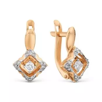 Серьги с бриллиантами Линии Любви