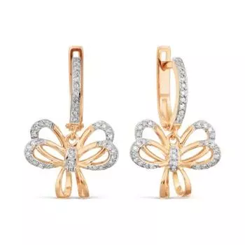 Серьги с бриллиантами Линии Любви