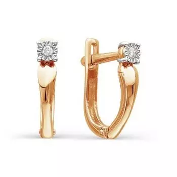 Серьги с бриллиантами Линии Любви