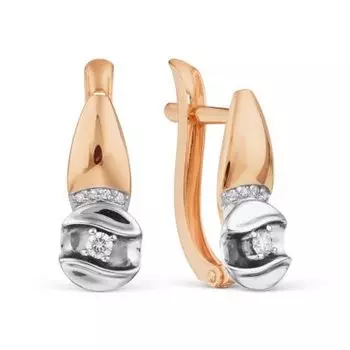 Серьги с бриллиантами Линии Любви