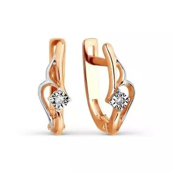 Серьги с бриллиантами Линии Любви