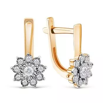 Серьги с бриллиантами Линии Любви