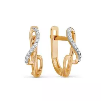 Серьги с бриллиантами Линии Любви