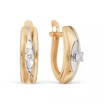 Серьги с бриллиантами Линии Любви