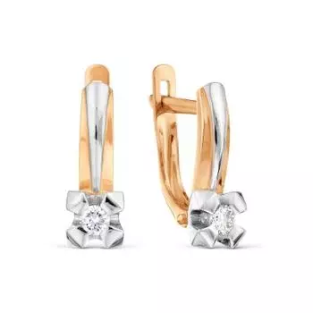 Серьги с бриллиантами Линии Любви