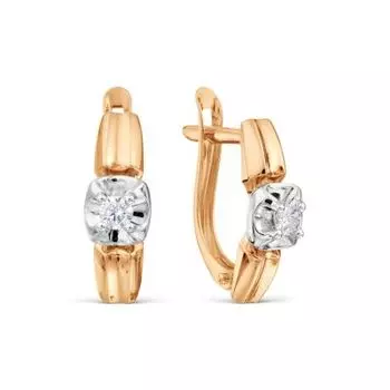 Серьги с бриллиантами Линии Любви