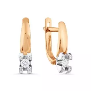 Серьги с бриллиантами Линии Любви