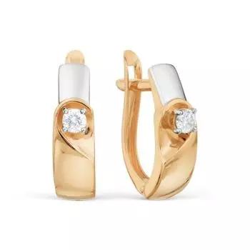 Серьги с бриллиантами Линии Любви