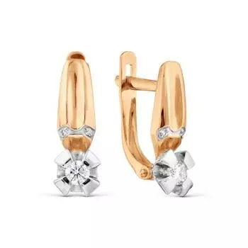 Серьги с бриллиантами Линии Любви