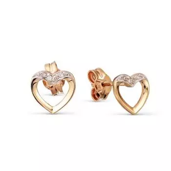 Серьги с бриллиантами Линии Любви