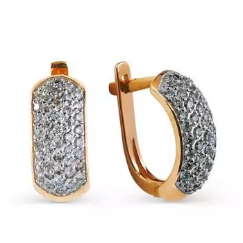 Серьги с бриллиантами Линии Любви