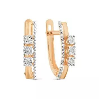 Серьги с бриллиантами Линии Любви