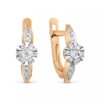 Серьги с бриллиантами Линии Любви
