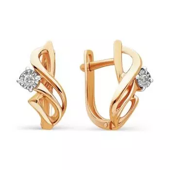 Серьги с бриллиантами Линии Любви