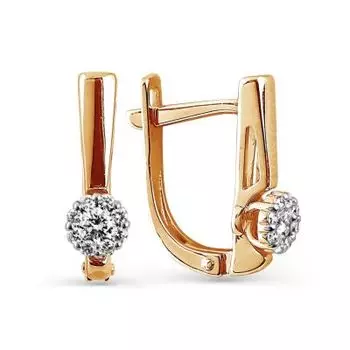 Серьги с бриллиантами Линии Любви