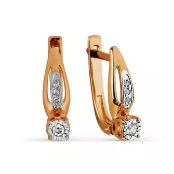 Серьги с бриллиантами Линии Любви