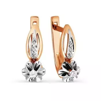 Серьги с бриллиантами Линии Любви