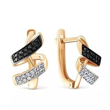 Серьги с бриллиантами Линии Любви