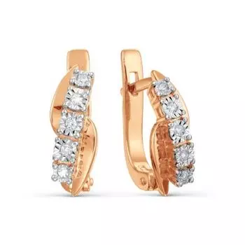 Серьги с бриллиантами Линии Любви