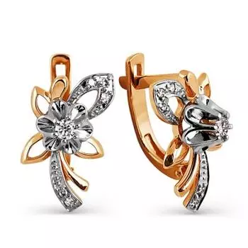 Серьги с бриллиантами Линии Любви