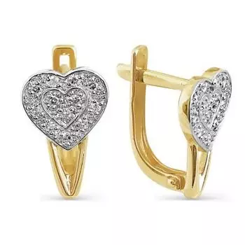 Серьги с бриллиантами Линии Любви