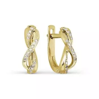 Серьги с бриллиантами Линии Любви