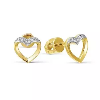 Серьги с бриллиантами Линии Любви