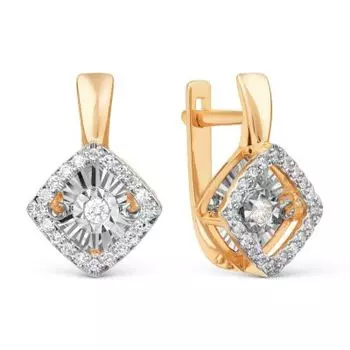 Серьги с бриллиантами Линии Любви