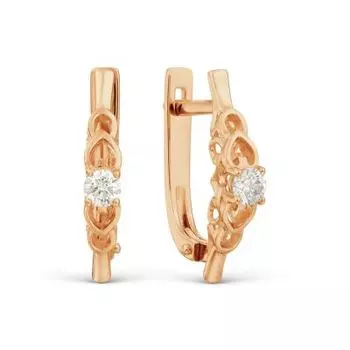 Серьги с бриллиантами Линии Любви