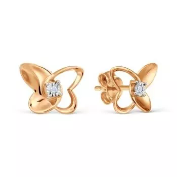 Серьги с бриллиантами Линии Любви