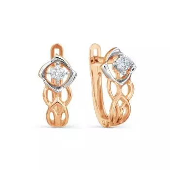 Серьги с бриллиантами Линии Любви