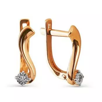 Серьги с бриллиантами Линии Любви