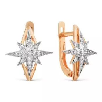 Серьги с бриллиантами Линии Любви