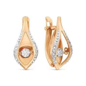 Серьги с бриллиантами Линии Любви