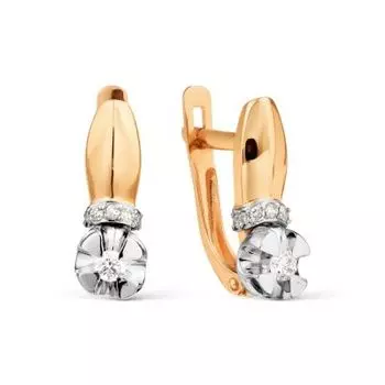 Серьги с бриллиантами Линии Любви