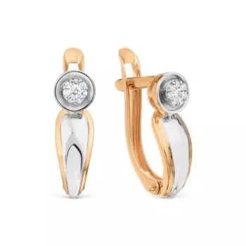 Серьги с бриллиантами Линии Любви