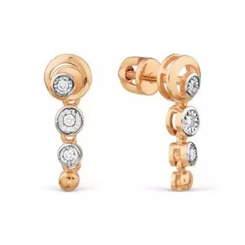 Серьги с бриллиантами Линии Любви