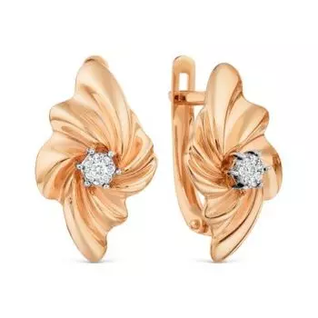 Серьги с бриллиантами Линии Любви