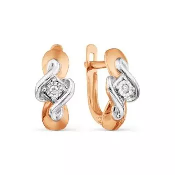 Серьги с бриллиантами Линии Любви