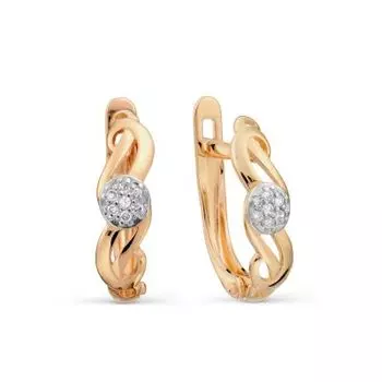 Серьги с бриллиантами Линии Любви