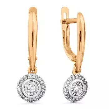 Серьги с бриллиантами Линии Любви