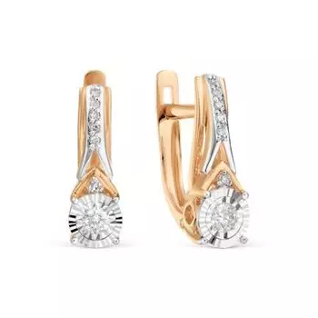 Серьги с бриллиантами Линии Любви