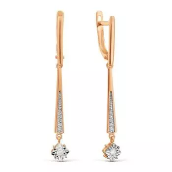 Серьги с бриллиантами Линии Любви