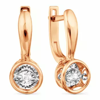 Серьги с бриллиантами Линии Любви