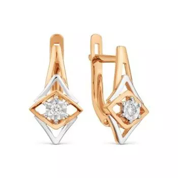 Серьги с бриллиантами Линии Любви