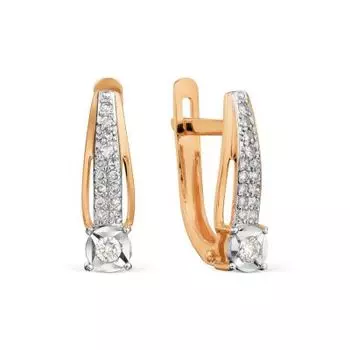 Серьги с бриллиантами Линии Любви