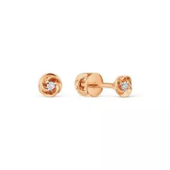 Серьги с бриллиантами Линии Любви