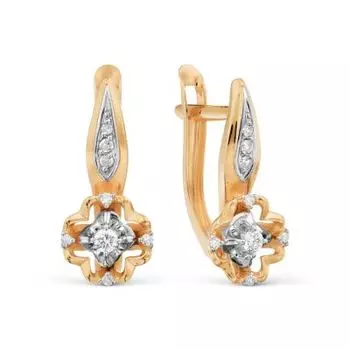 Серьги с бриллиантами Линии Любви