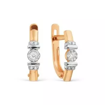 Серьги с бриллиантами Линии Любви